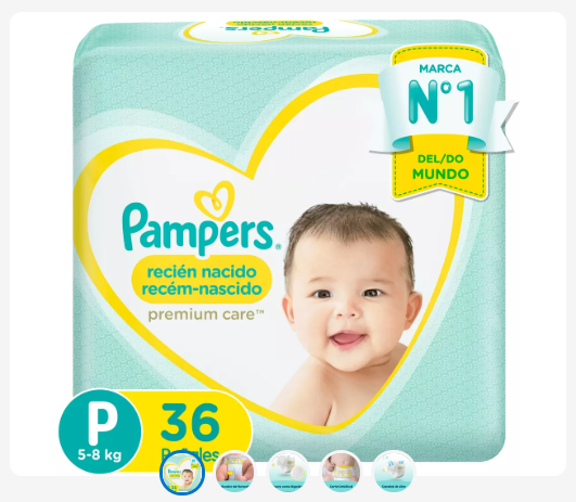 Pañal Pampers Premium Care