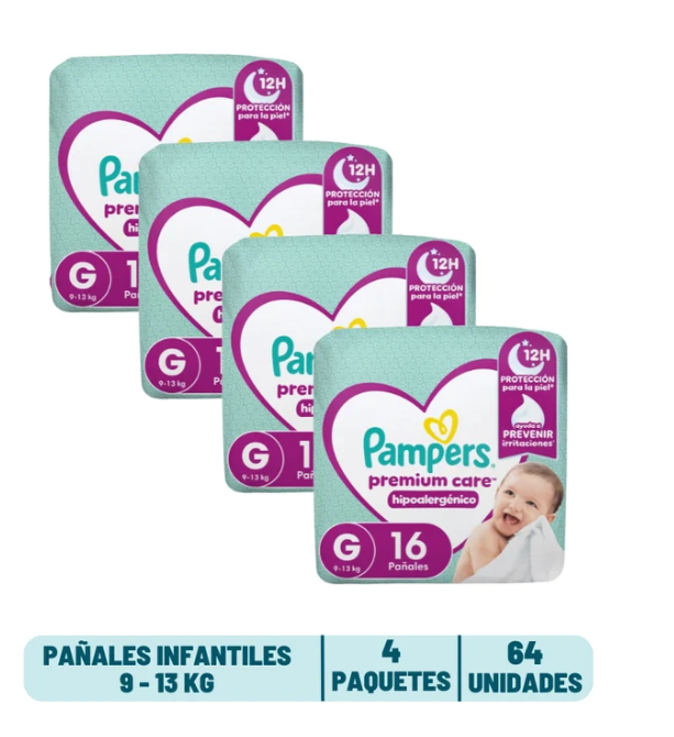 Pack Quincenal - Pañal Pampers Premium Care