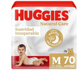 HUGGIES NATURAL CARE TALLA M 70 UNIDS
