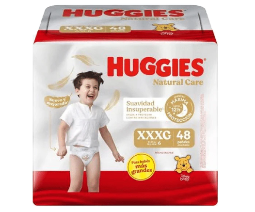 Pañal Huggies Natural Care XXXG - 48 Unidades