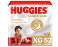 Pañal Huggies Natural Care XG - 52 Unidades