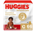 Pañal Huggies Natural Care G - 66 Unidades